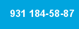 931 184-58-87 931 184-58-87